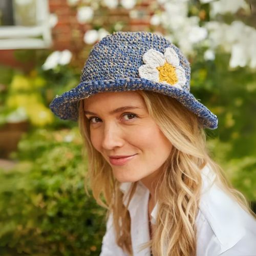 Denim Flower Hat Fashion LOLO