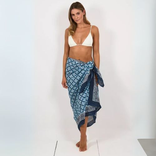 Hand Printed Cotton Sarong Fashion Lolo