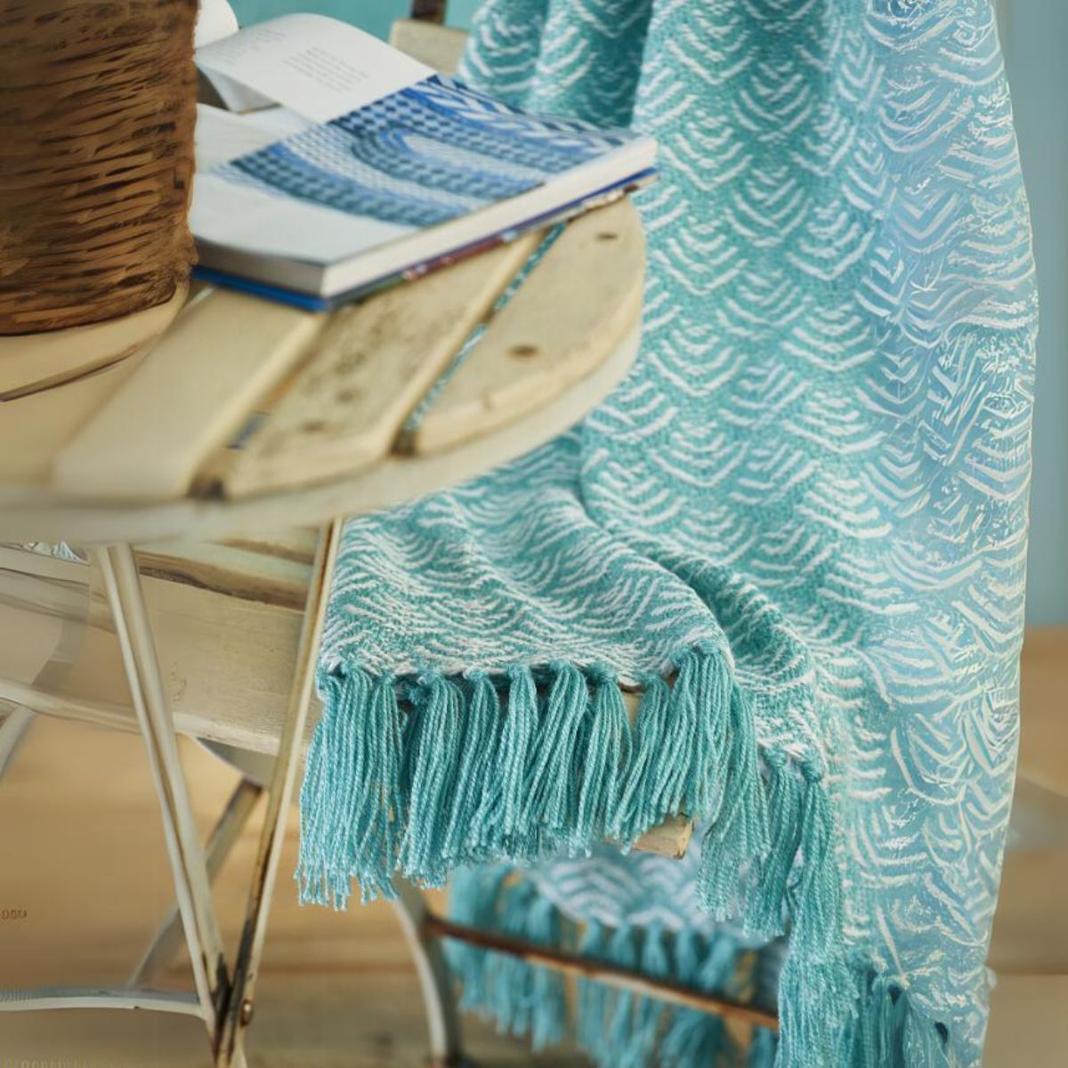 Recycled Bottle Waves Throw Homeware Lolo