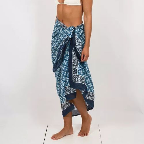 Hand Printed Cotton Sarong Fashion Lolo