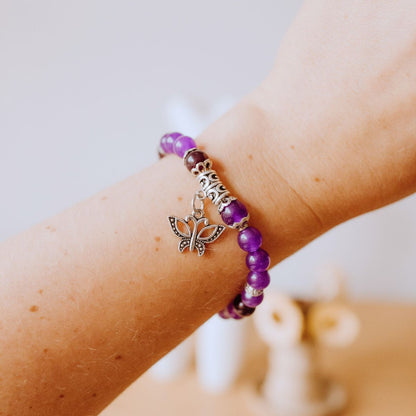 Purple Amethyst Bracelet Jewellery TLMA