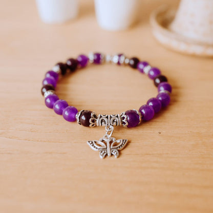 Purple Amethyst Bracelet Jewellery TLMA