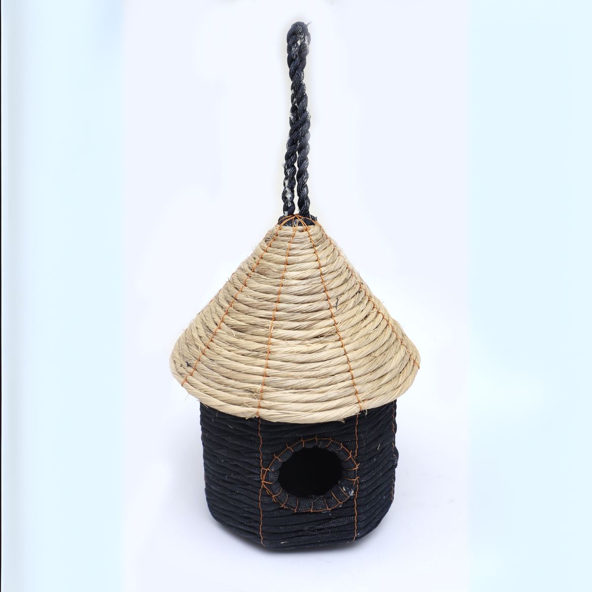 Recycled Denim Bird House Homeware Lolo