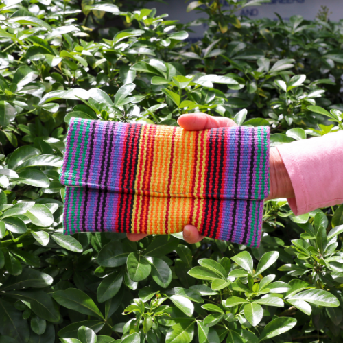 Rainbow Cotton Clutch Bags & Wallets Lolo