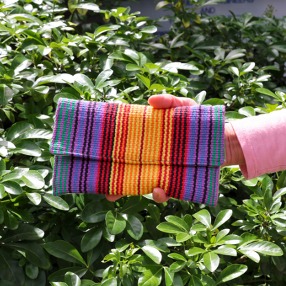 Rainbow Cotton Clutch Bags & Wallets Lolo