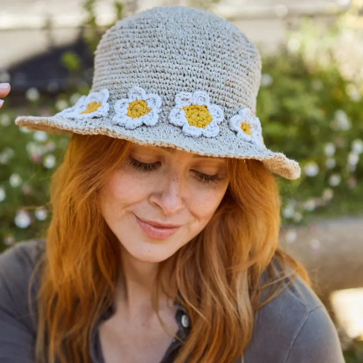 Daisy Chain Cotton Hemp Hat Fashion Lolo