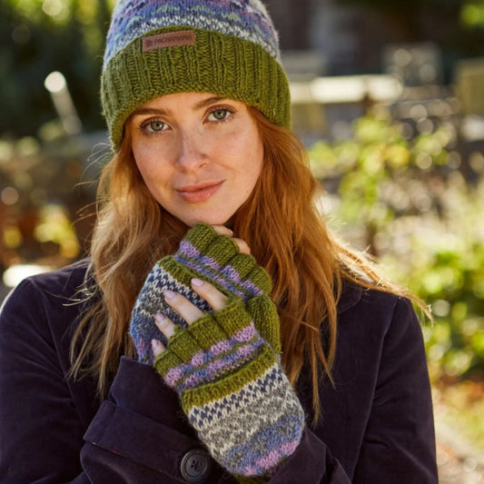 Classic Fairisle Mitts Fashion Lolo