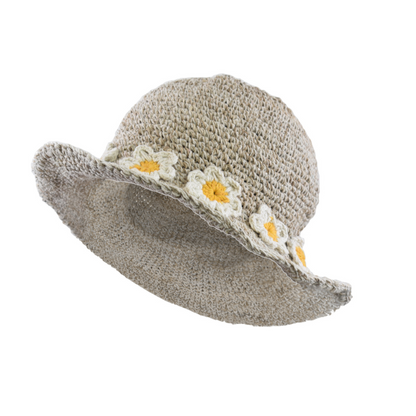 Daisy Chain Cotton Hemp Hat Fashion Lolo