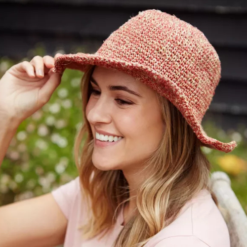 Hemp Cotton Hat Terracotta Fashion LOLO