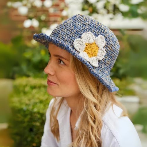 Denim Flower Hat Fashion LOLO