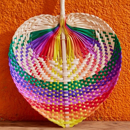 Bamboo Fan Rainbow Stripe Homeware Lolo