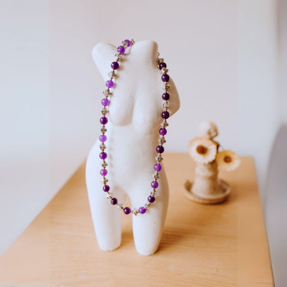 Violet Amethyst Necklace Jewellery TLMA