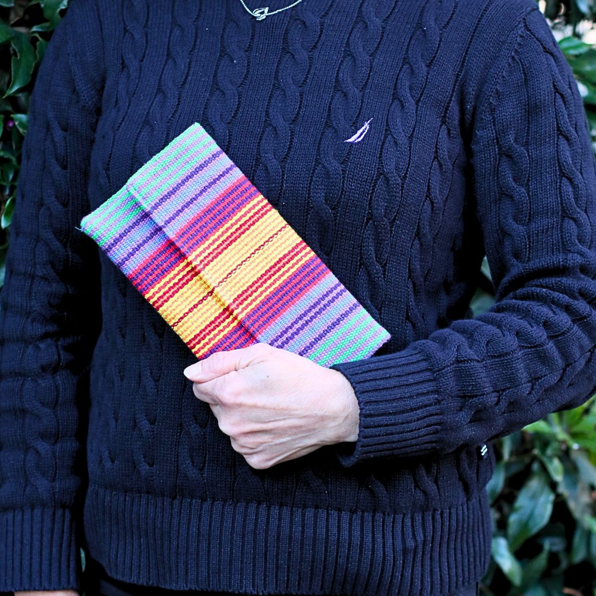 Rainbow Cotton Clutch Bags & Wallets Lolo